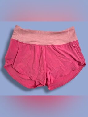 Outdoor Voices Women Pink Lightweight Quick Drying High Waisted Hudson Short S